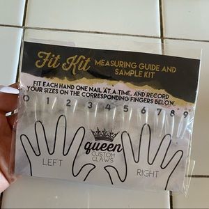 Queen Custom Claws Fit Kit For Press On Nails Coffin Deep Sculpted